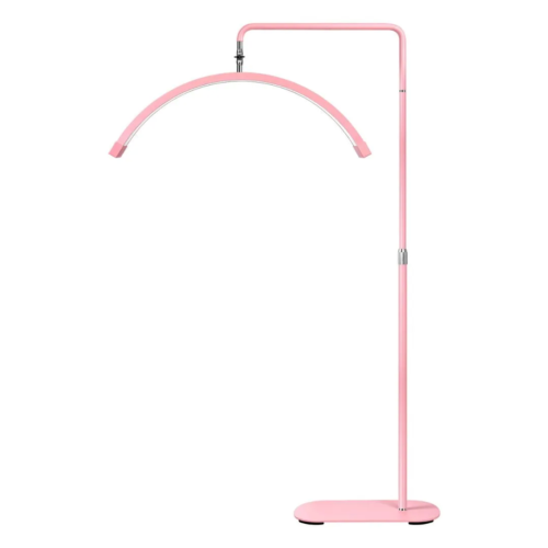 Medilamp - LED Moonlight lamp Roze met glitters - incl. telefoonhouder