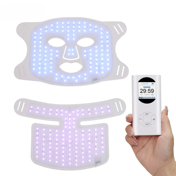 MedAes LED Masker LM01 met draadloze afstandsbediening.