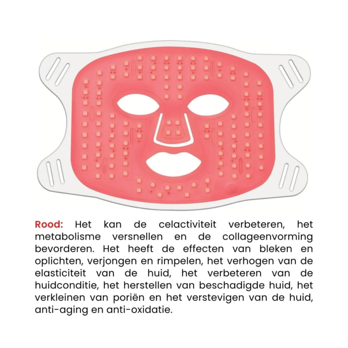 MedAes LED Masker LM01 voor huidverjonging door rood licht therapie.